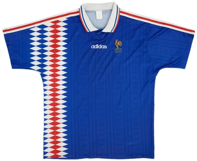 adidas 1994-96 France Home Shirt - 7/10 - (XL)