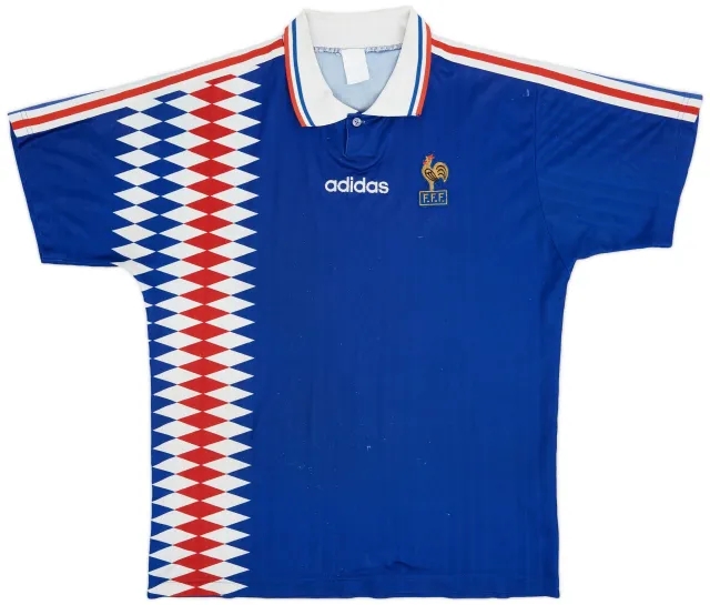 adidas 1994-96 France Home Shirt - 5/10 - (L)