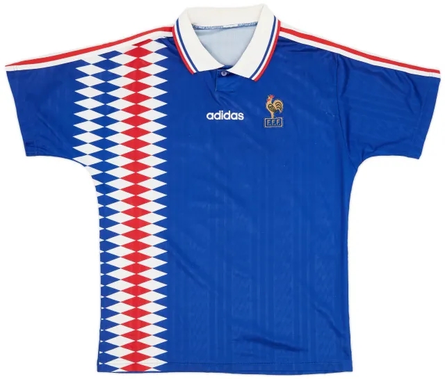 adidas 1994-96 France Home Shirt - 9/10 - (L)