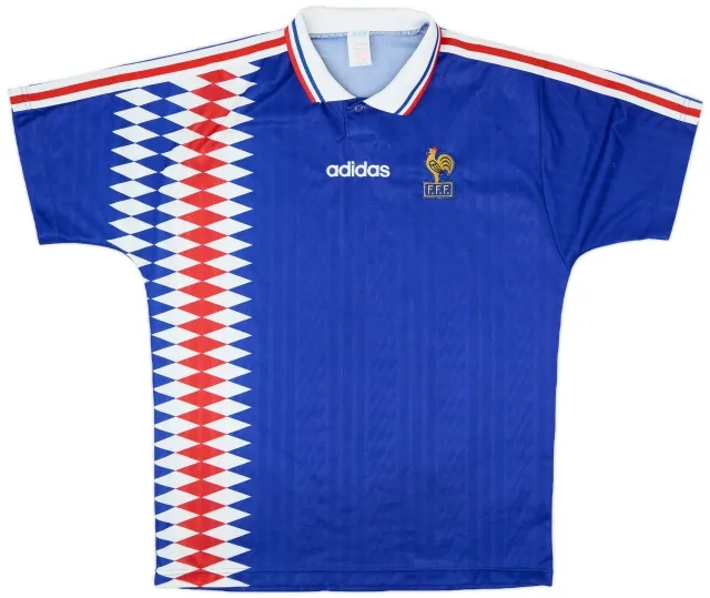 adidas 1994-96 France Home Shirt - 8/10 - (L)