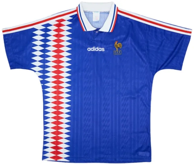 adidas 1994-96 France Home Shirt - 9/10 - (L)