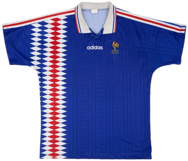 adidas 1994-96 France Home Shirt - 6/10 - (XL)