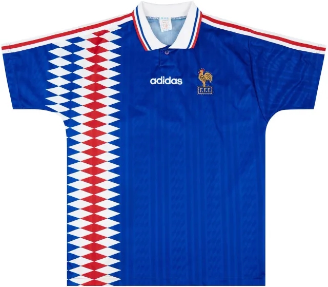 adidas 1994-96 France Home Shirt - 8/10 - (L)
