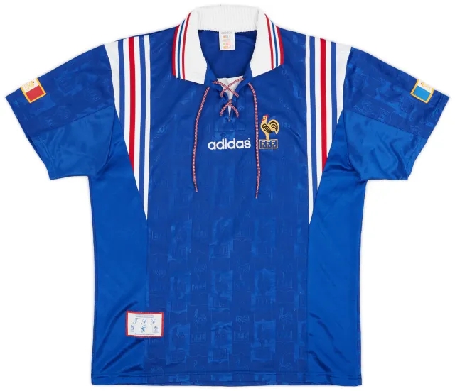 adidas 1996-98 France Home Shirt - 6/10 - (L)