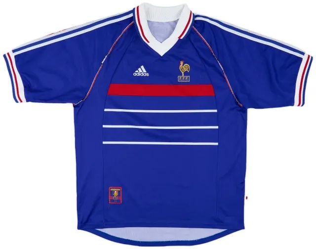 adidas 1998-00 France Home Shirt - 8/10 - (XL)