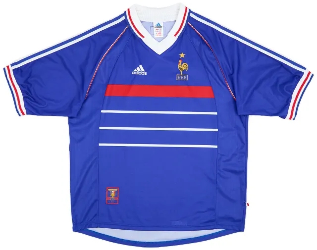 adidas 1998-00 France Home Shirt - 9/10 - (XL)