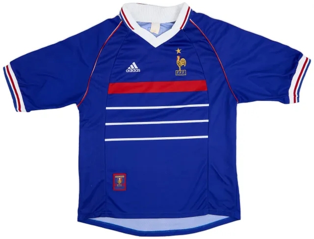 adidas 1998-00 France Home Shirt - 8/10 - (XL)