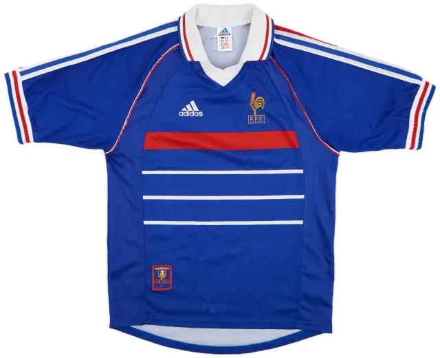 adidas 1998-00 France Home Shirt - 8/10 - (S)