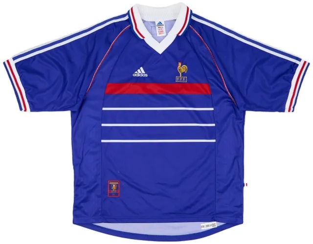 adidas 1998-00 France Home Shirt - 8/10 - (XL)