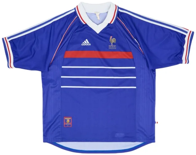 adidas 1998-00 France Home Shirt - 8/10 - (XL)