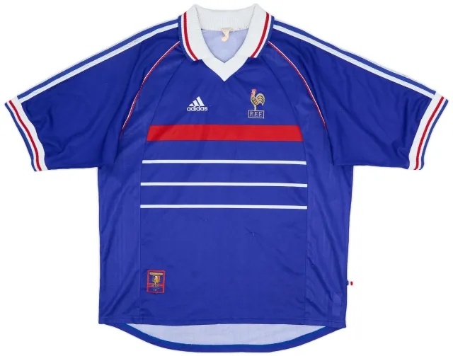 adidas 1998-00 France Home Shirt - 8/10 - (XL)