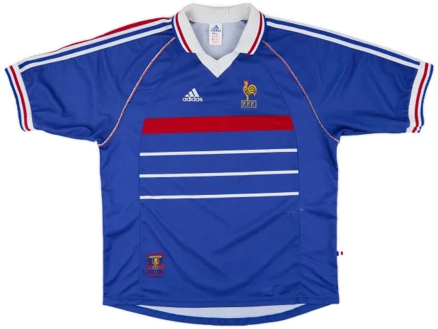 adidas 1998-00 France Home Shirt - 8/10 - (XL)