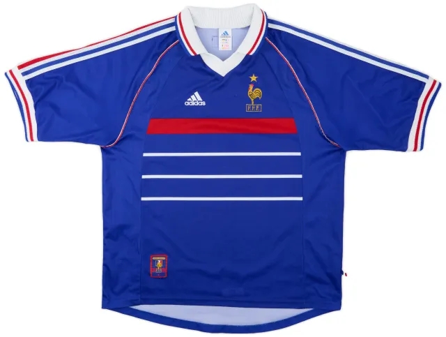 adidas 1998-00 France Home Shirt - 8/10 - (XL)