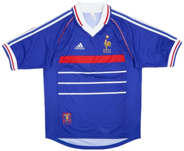 adidas 1998-00 France Home Shirt - 8/10 - (S)