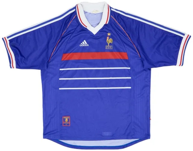 adidas 1998-00 France Home Shirt - 7/10 - (XL)
