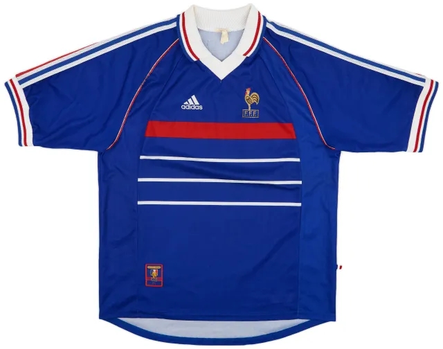 adidas 1998-00 France Home Shirt - 8/10 - (XL)