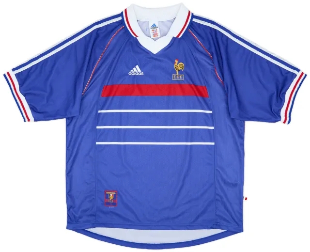 adidas 1998-00 France Home Shirt - 9/10 - (XL)