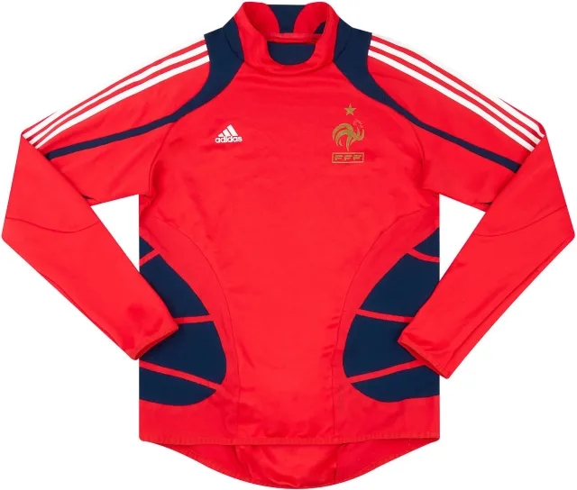 adidas 2007-08 France Player Issue Drill Top - 6/10 - (L)