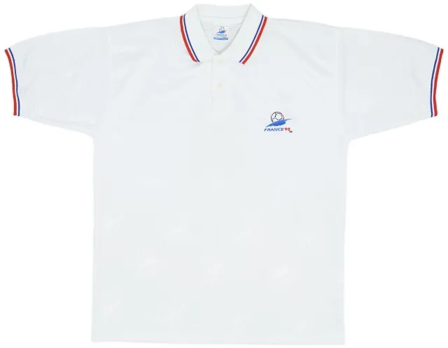 adidas 1998 France World Cup Polo Shirt - 9/10 - (XL)