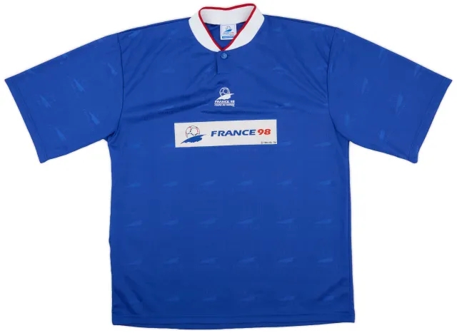 adidas 1998 France World Cup Training Shirt - 8/10 - (XL)