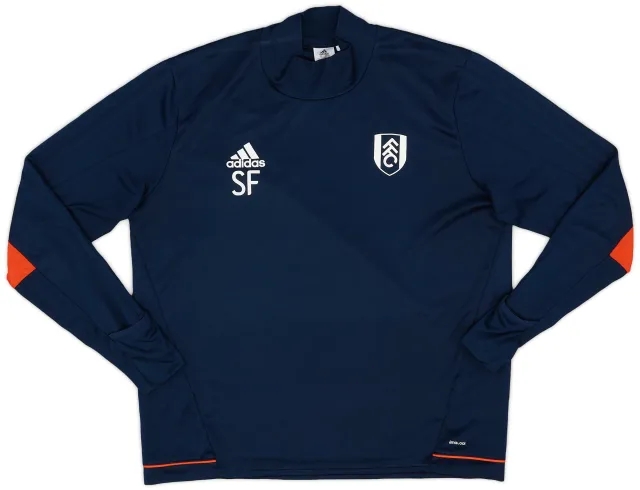 2017-18 Fulham Player Issue adidas Training Top #1 - 9/10 - (M)