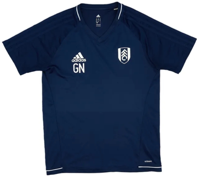 2017-18 Fulham Staff Issue adidas Training Shirt 'GN' - 8/10 - (M)