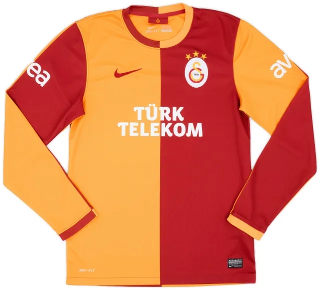 Nike 2013-14 Galatasaray Home L/S Shirt - 9/10 - (S)