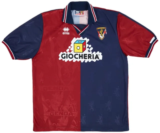 Errea 1995-96 Genoa Home Shirt - 9/10 - (XXL)
