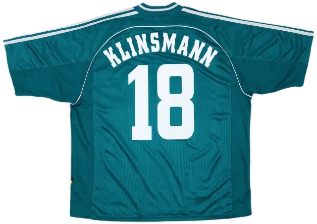 adidas 1998-00 Germany Away Shirt Klinsmann #18 - 8/10 - (XL)