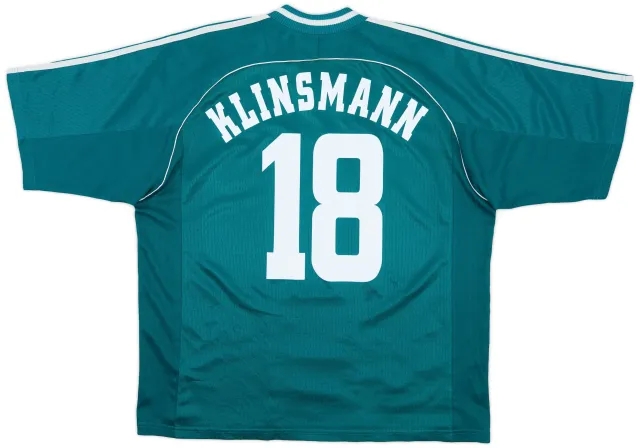 adidas 1998-00 Germany Away Shirt Klinsmann #18 - 8/10 - (XL)