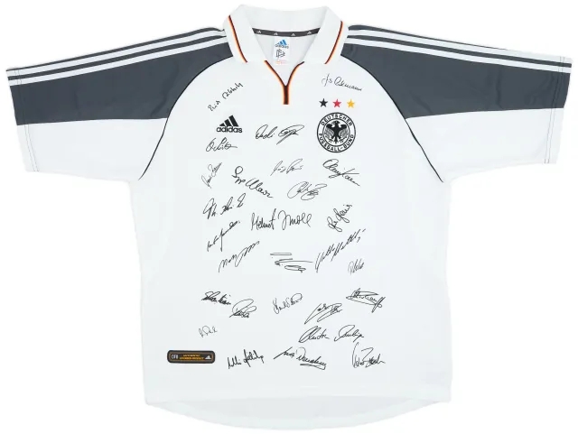adidas 2000-02 Germany 'Signed' Home Shirt - 9/10 - (XL)