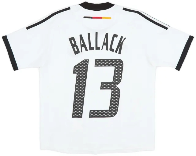 adidas 2002-04 Germany Home Shirt Ballack #13 - 6/10 - (XL.Boys)