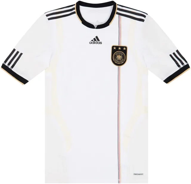 adidas 2010-11 Germany Player Issue Techfit Home Shirt - 6/10 - (L)