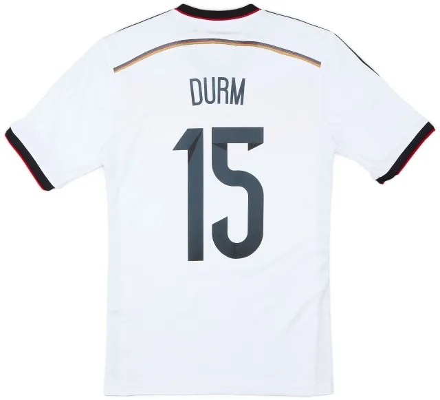 adidas 2014-15 Germany Home Shirt Durm #15 - 9/10 - (S)