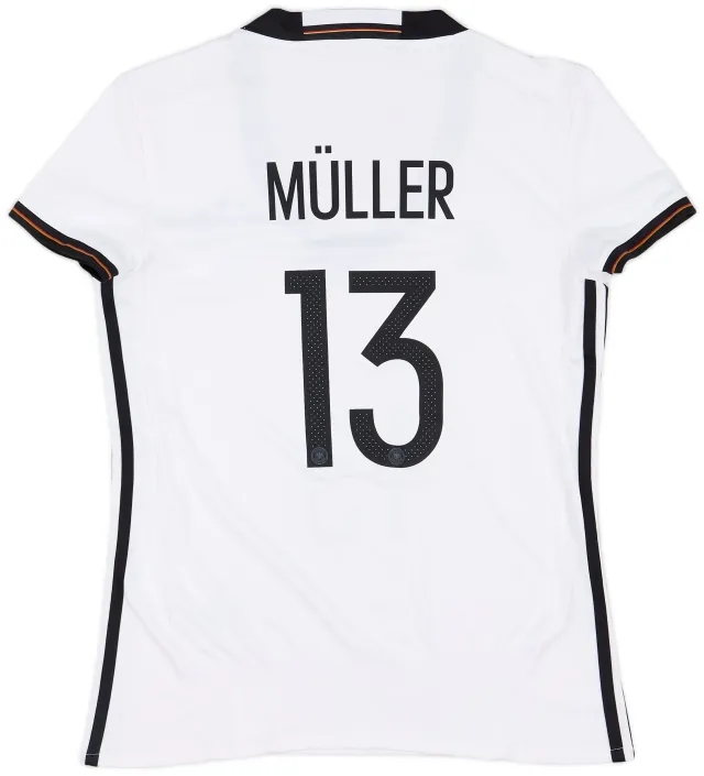 adidas 2015-16 Germany Home Shirt Muller #13 - 8/10 - (Women's S)