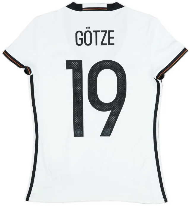adidas 2015-16 Germany Home Shirt Gotze #19 - 9/10 - (Women's M)