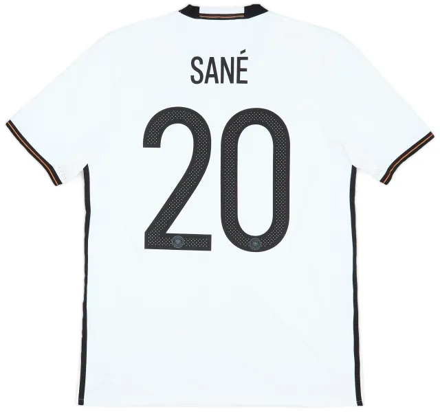 adidas 2015-16 Germany Home Shirt Sane #20 - 8/10 - (M)