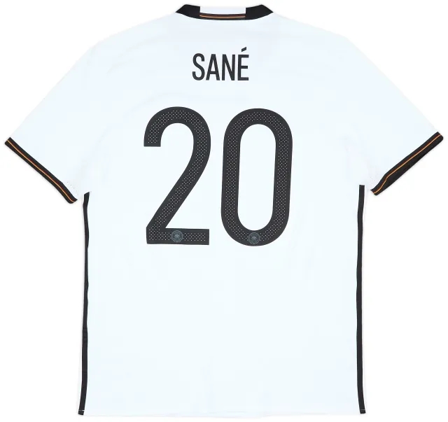 adidas 2015-16 Germany Home Shirt Sane #20 - 9/10 - (L)