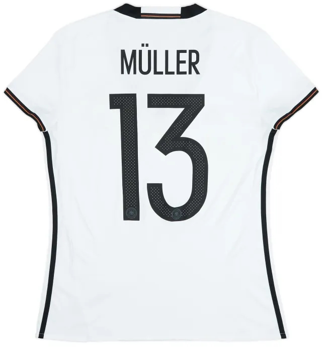 adidas 2015-16 Germany Home Shirt Muller #13 - 7/10 - (Women's L)