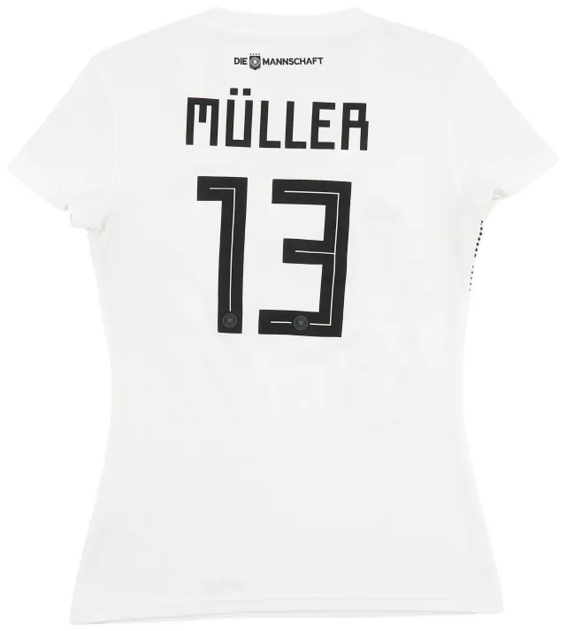 adidas 2018-19 Germany Home Shirt Muller #13 - 8/10 - (Women's S)