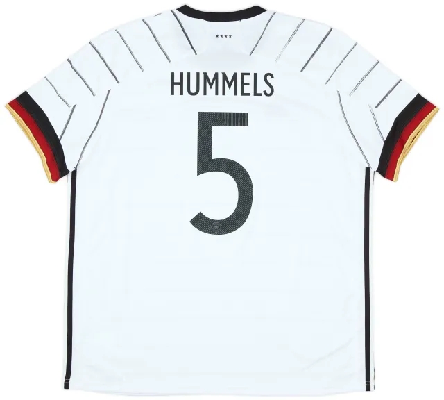 adidas 2020-21 Germany Home Shirt Hummels #5 - 8/10 - (XXL)