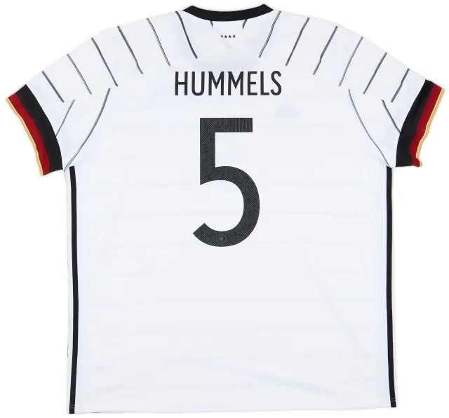 adidas 2020-21 Germany Home Shirt Hummels #5 - 9/10 - (XXL)