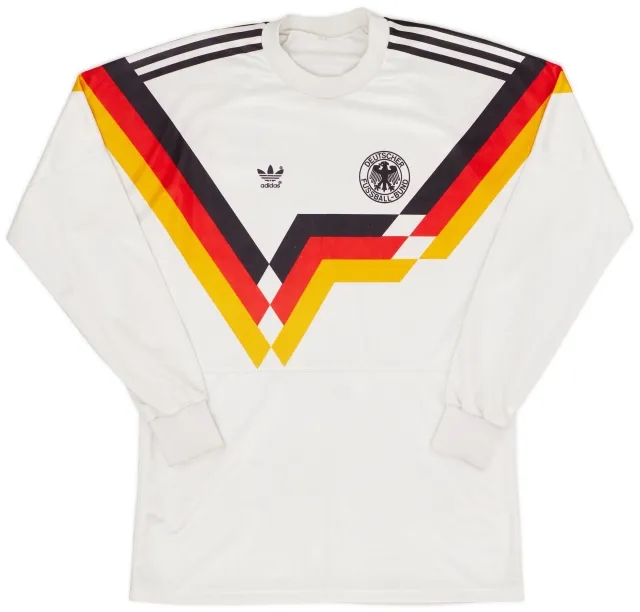 adidas 1988-91 West Germany Home L/S Shirt - 8/10 - (L)