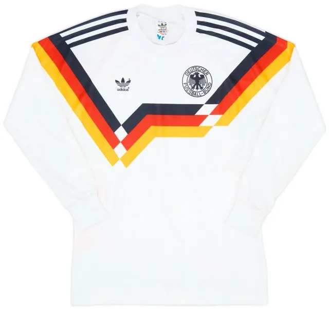 adidas 1988-90 West Germany Home L/S Shirt - 9/10 - (S)
