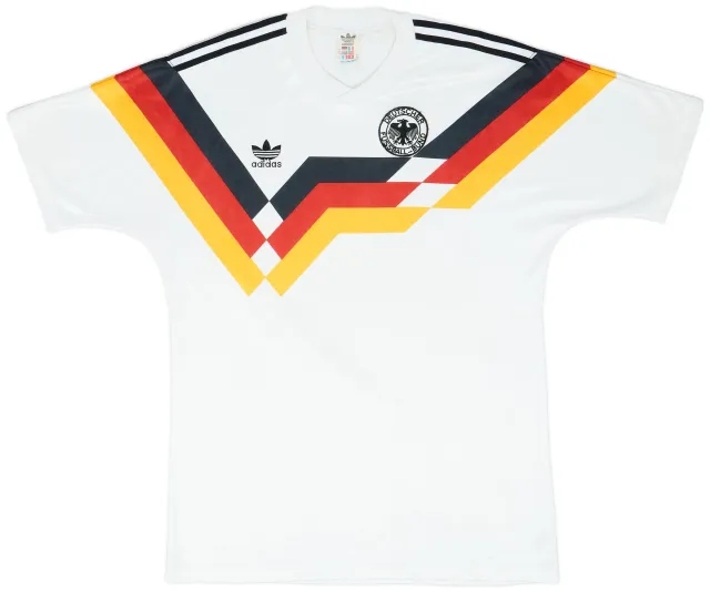 adidas 1988-90 West Germany Home Shirt - 8/10 - (M/L)