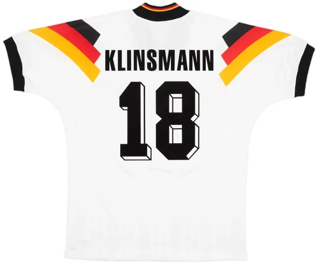 adidas 1992-94 Germany Home Shirt Klinsmann #18 - 8/10 - (XL/XXL)