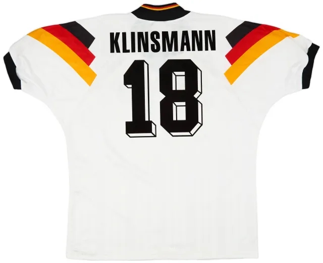 adidas 1992-94 Germany Home Shirt Klinsmann #18 - 8/10 - (XXL)