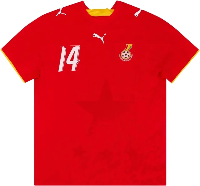 Puma 2006-07 Ghana Match Issue Away Shirt #14 (Amoah)