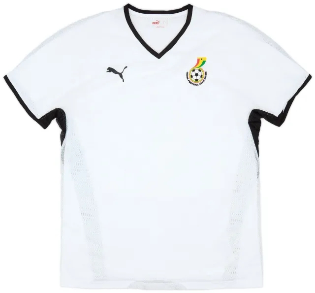 Puma 2008-09 Ghana Player Issue Home Shirt - 8/10 - (XL)