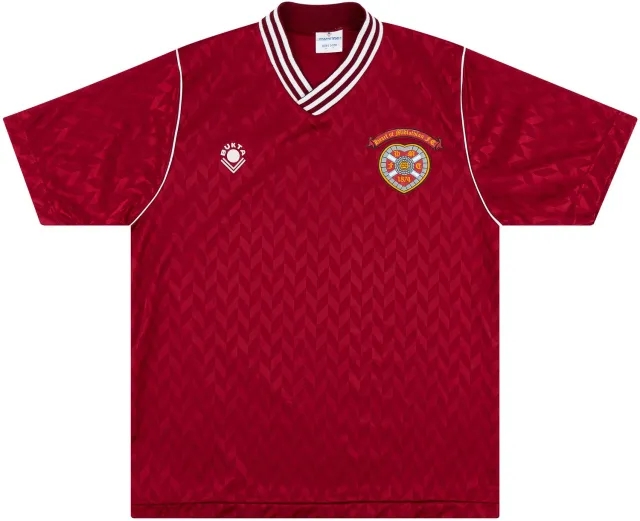 1989-90 Hearts Home Shirt - 8/10 - (S)